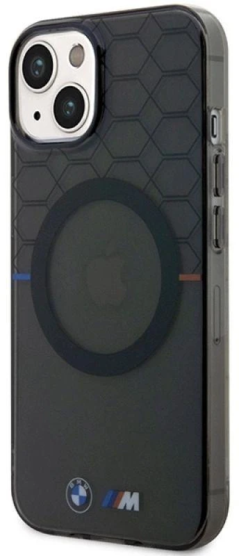 BMW BMHMP14SHGPK Apple iPhone 14 15 13 6.1″ dėklas pilka Pattern MagSafe
