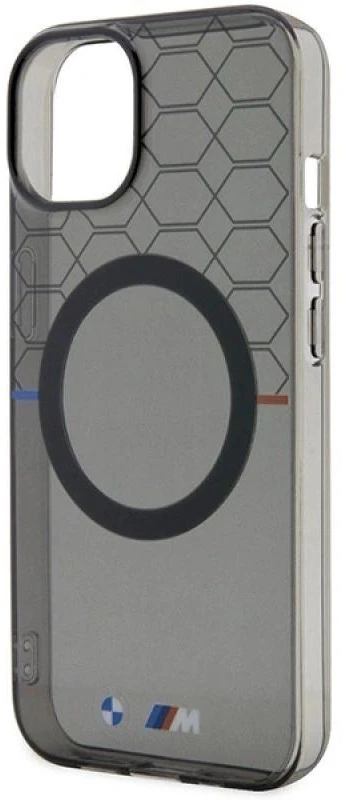 BMW BMHMP14SHGPK Apple iPhone 14 15 13 6.1″ dėklas pilka Pattern MagSafe