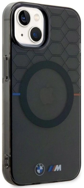 BMW BMHMP14SHGPK Apple iPhone 14 15 13 6.1″ dėklas pilka Pattern MagSafe