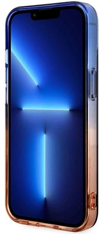 BMW BMHMP14SHTGE dėklas Apple iPhone 14 15 13 6.1″ pilka kietas dėklas Gradient Bumper MagSafe