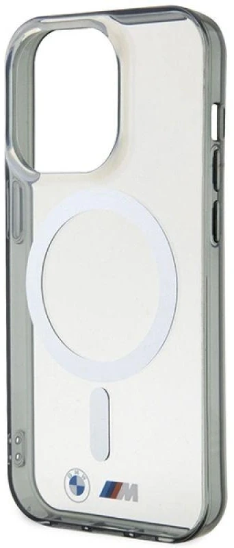 BMW BMP14XHCRS skaidrus kietas dėklas with Sidabrinis MagSafe ring Apple iPhone 14 Pro Max (6.7″)