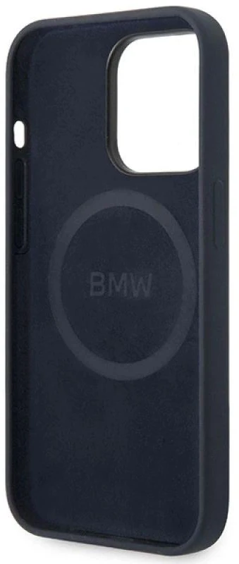 BMW BMHMP14XSILNA Apple iPhone 14 Pro Max 6.7″ navy Silicone Metal Logo MagSafe Dėklas