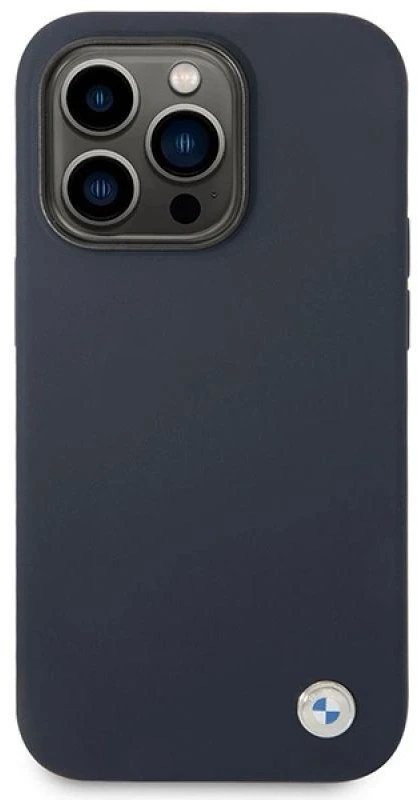 BMW BMHMP14XSILNA Apple iPhone 14 Pro Max 6.7″ navy Silicone Metal Logo MagSafe Dėklas