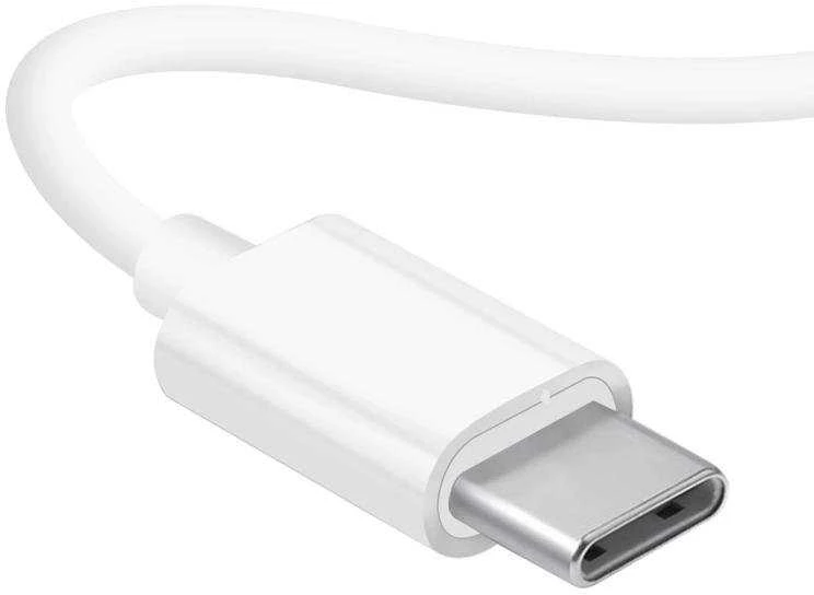 Dudao X3C į ausis įkišamos su laidu USB-C ausinės 1.2m - baltos spalvos