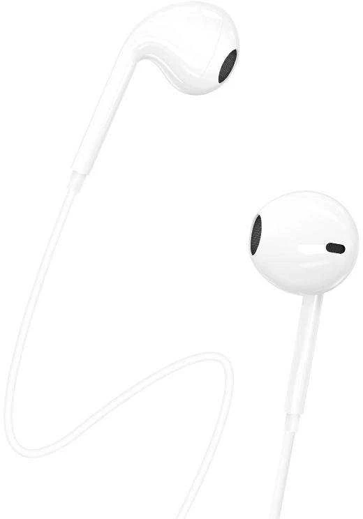 Dudao X3C į ausis įkišamos su laidu USB-C ausinės 1.2m - baltos spalvos