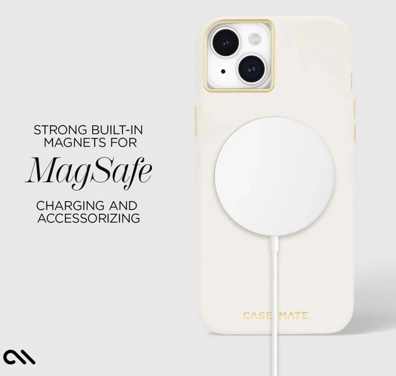 Case-Mate Silicone MagSafe - dėklas skirtas Apple iPhone 15 Plus rusvai gelsvas