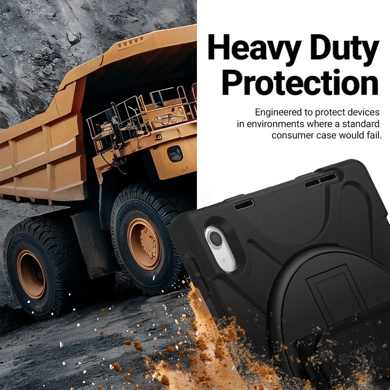 Dėklas Crong Defender Plus iPad Pro 11" M5 / M4, juodas