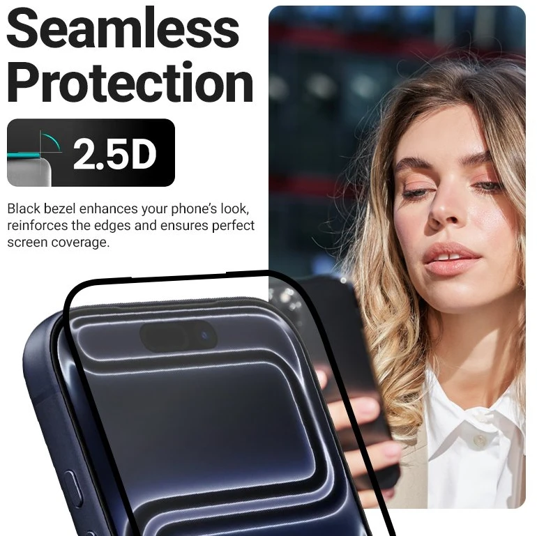 Crong EasyShield 2 vnt. – Apsauginis stiklas skirtas Apple iPhone 17 Pro Max / Apple iPhone 16 Pro Max (2 pieces)