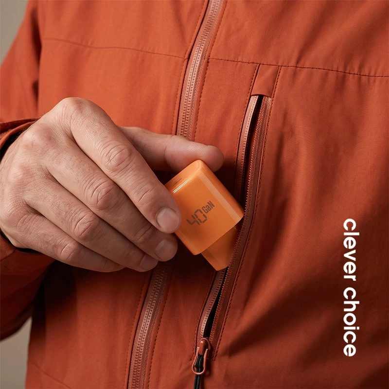 Crong NEO GaN įkroviklis USB-C 40 W, oranžinis
