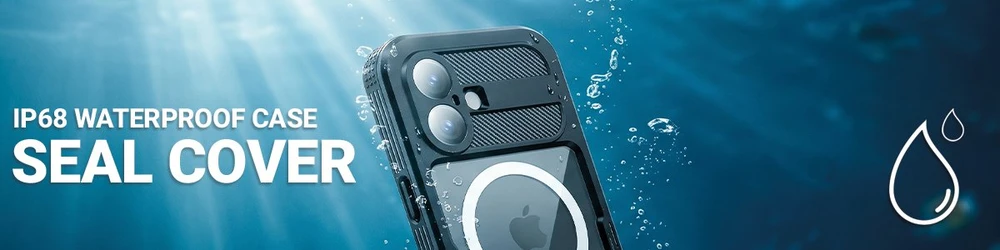 Dėklas Crong Seal Cover iPhone 16 Pro, Marine