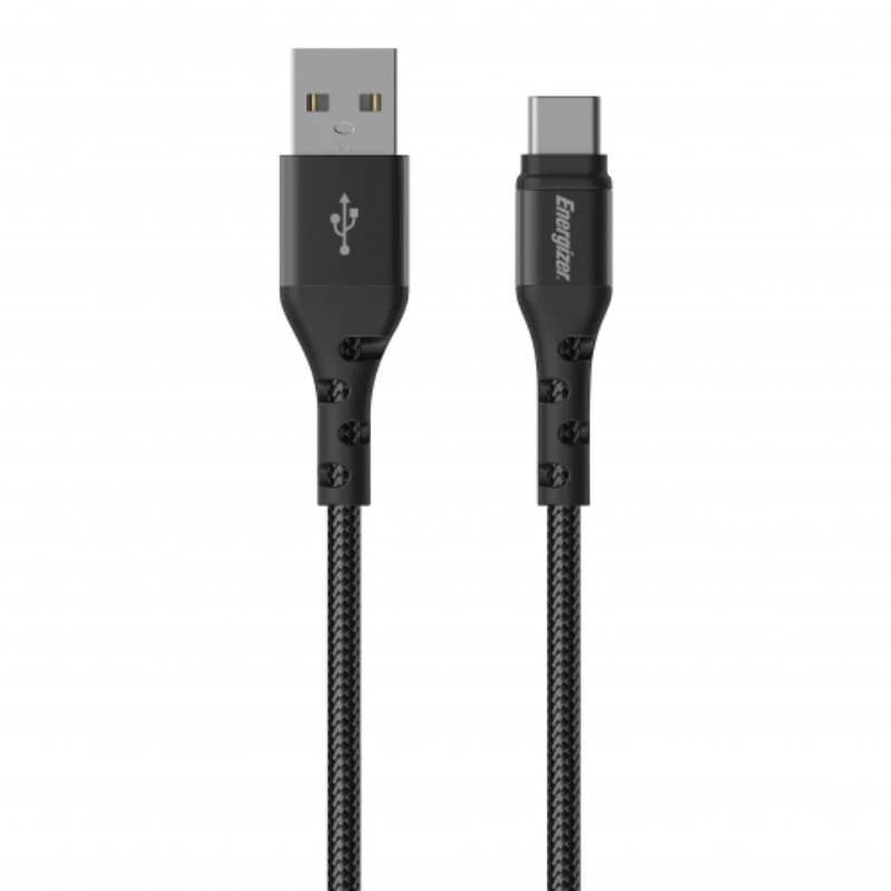 „Energizer Ultimate“ – USB-A į USB-C jungiamasis kabelis, 2 m, Juodas