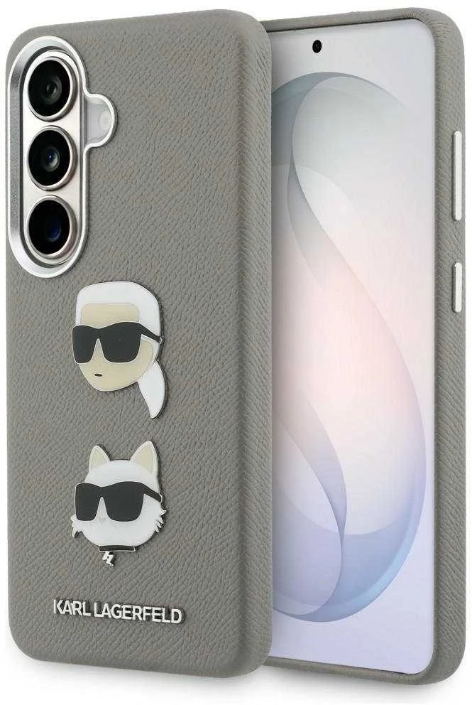 Dėklas Galaxy S26 Saffiano sidabrinis Karl Lagerfeld