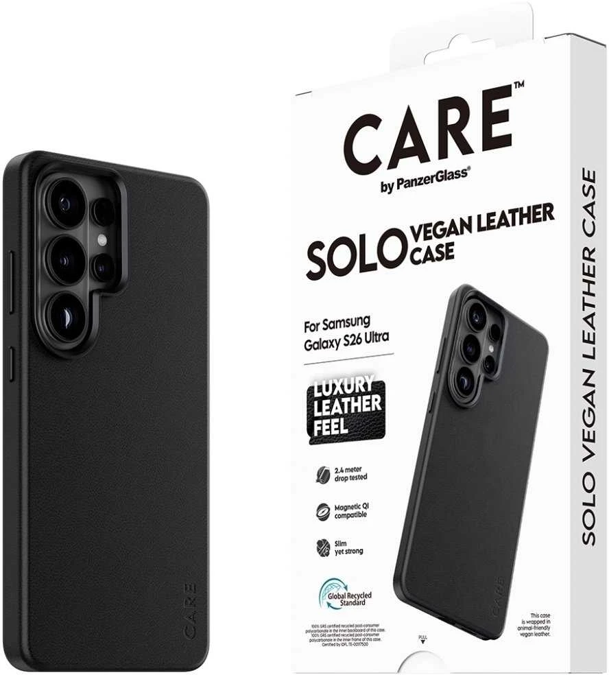 Panzer Glass Dėklas Galaxy S26 Ultra, Qi suderinamas, juodas CARE by PanzerGlass