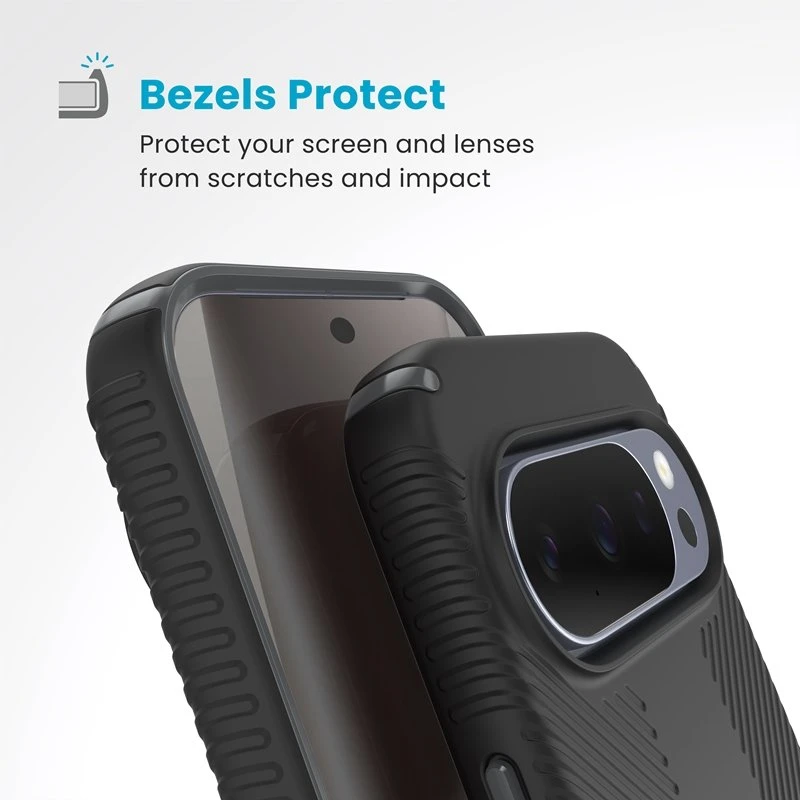 Dėklas Speck Presidio2 Grip Magnet - Case Google Pixel 10 / Google Pixel 10 Pro Juodas/Slate Pilkas