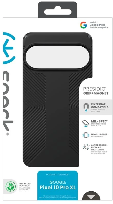 Speck Presidio2 Grip Magnet - dėklas Google Pixel 10 Pro XL Juodas/Slate Pilkas