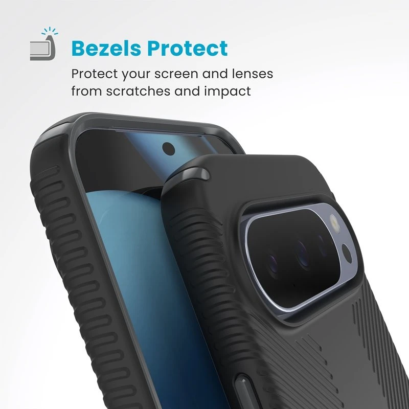 Speck Presidio2 Grip Magnet - dėklas Google Pixel 10 Pro XL Juodas/Slate Pilkas