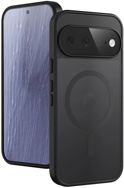 Dėklas Google Pixel 11, juodas Crong Hybrid Matte Magnetic