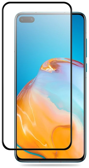 Crong 3D Armour Glass 9H Full Screen Apsauginis stiklas Huawei P40 + montavimo rėmelis