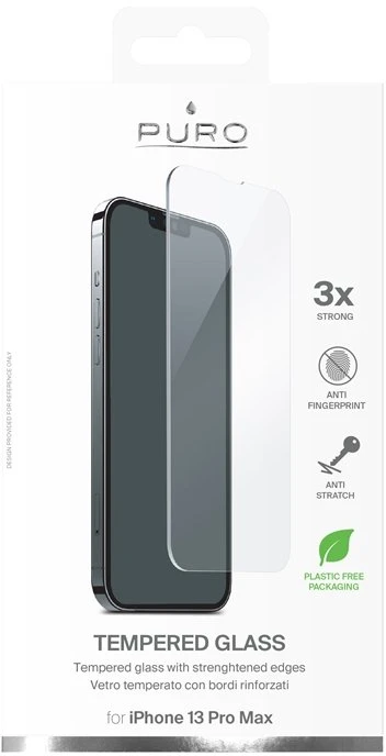 SBS PURO grūdinto stiklo ekrano apsauga, skirta iPhone 14 Plus / iPhone 13 Pro Max