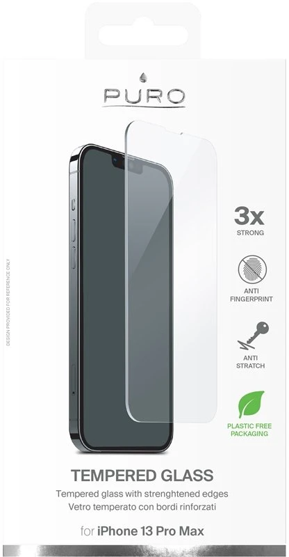 SBS PURO grūdinto stiklo ekrano apsauga, skirta iPhone 14 Plus / iPhone 13 Pro Max