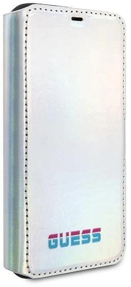 Dėklas [ ] Guess GUFLBKN58BLD iPhone 11 Pro sidabrinis / sidabrinis book Iridescent