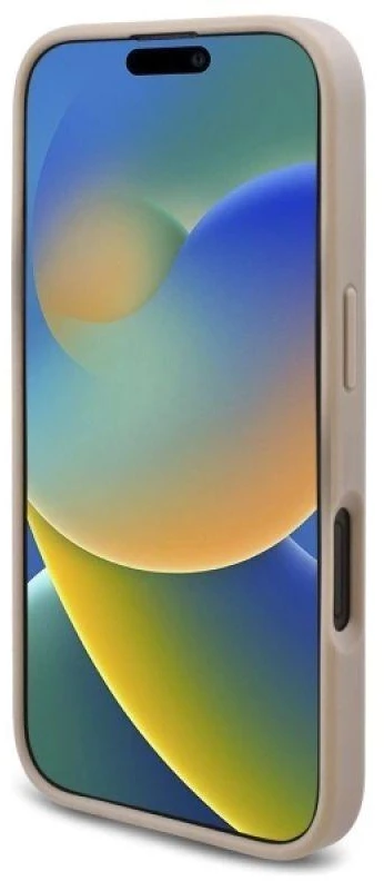 Guess GUHCP16SPG4GPH Apple iPhone 16 6.1″ baltos spalvos kietas dėklas New 4G Triangle
