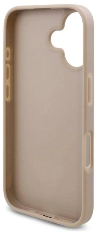 Guess GUHCP16SPG4GPH Apple iPhone 16 6.1″ baltos spalvos kietas dėklas New 4G Triangle