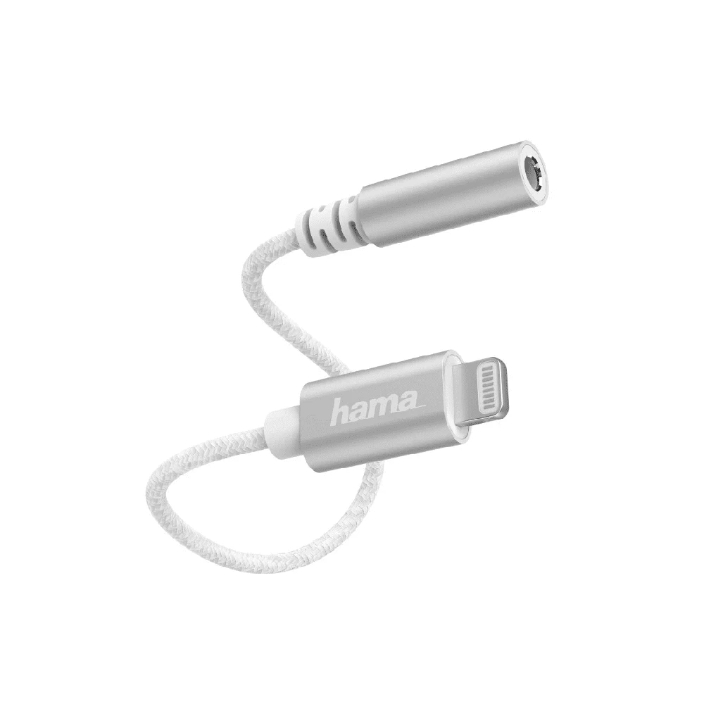 Hama ADAPTER AUDIO, LIGHTNING - 3,5mm JACK WTYK, Baltas