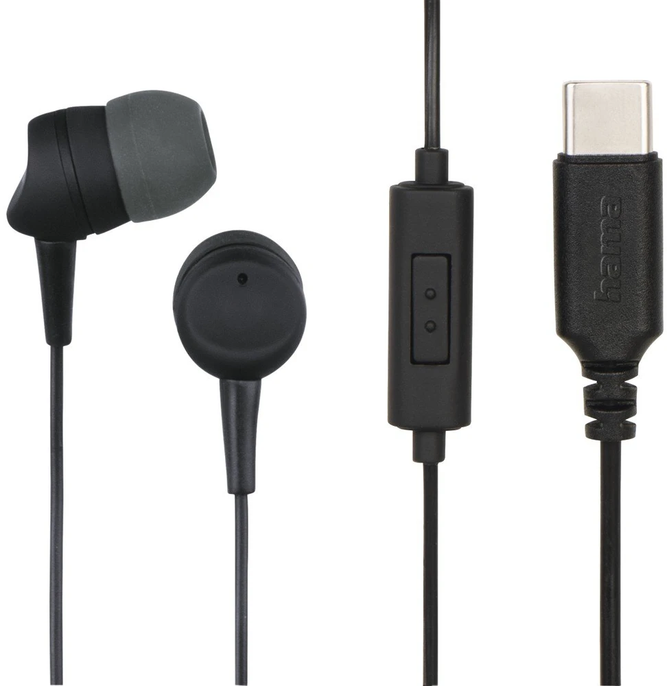 Ausinės Hama Sea USB-C, juodos spalvos