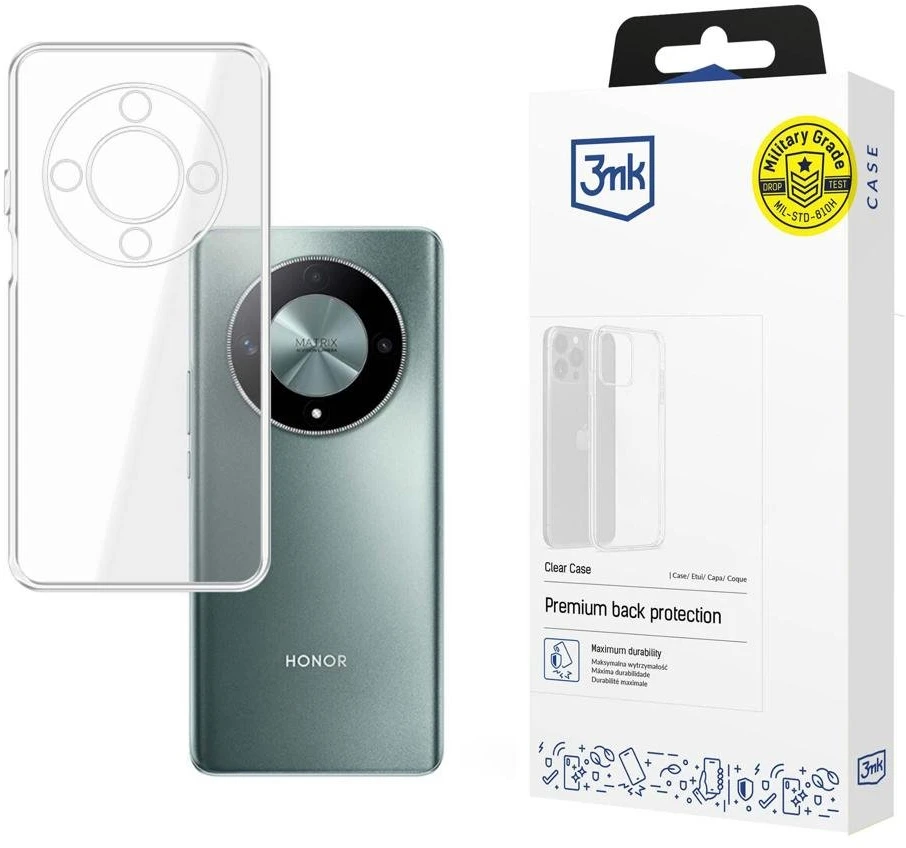 3mk Clear Honor Magic6 Lite 5G - dėklas telefonui skaidrus