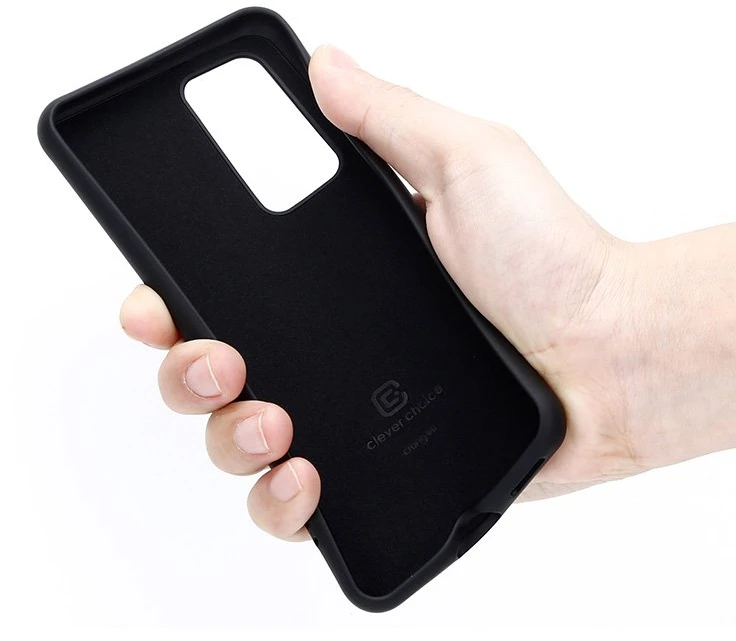Crong Color Cover - Flexible dėklas skirtas Huawei P40 Juodas