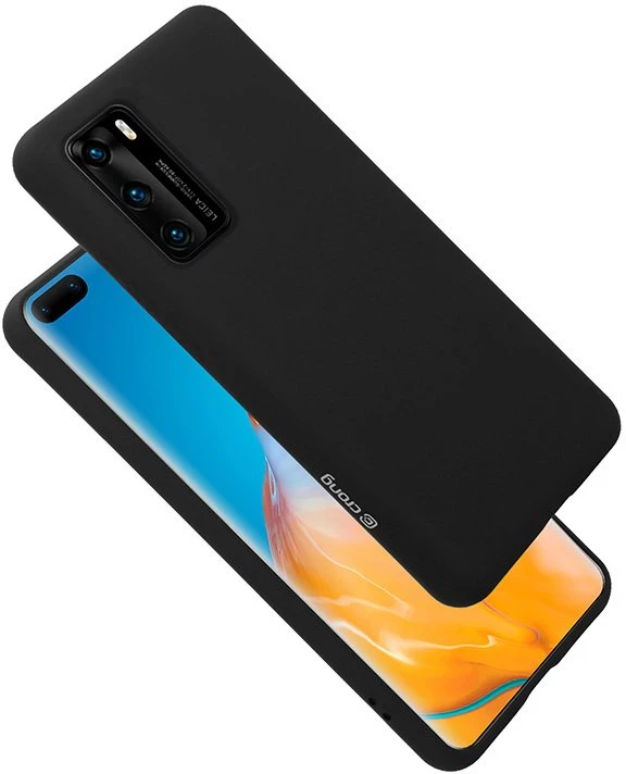 Crong Color Cover - Flexible dėklas skirtas Huawei P40 Juodas