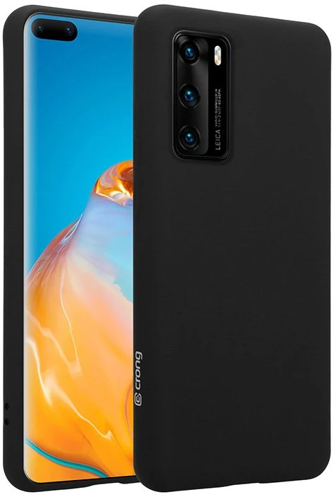 Crong Color Cover - Flexible dėklas skirtas Huawei P40 Juodas