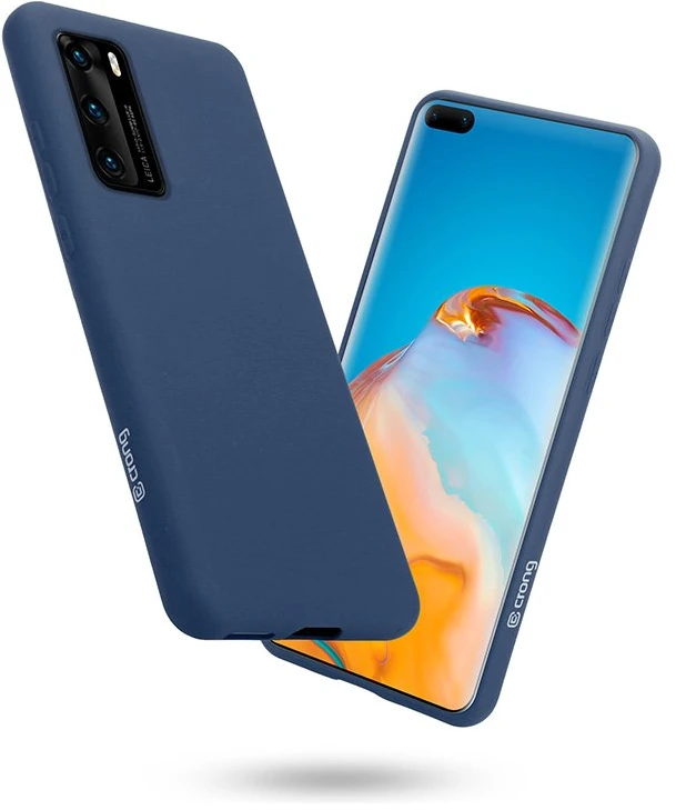 Crong Color Cover - Flexible dėklas skirtas Huawei P40 Mėlyna