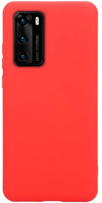 Crong Color Cover - Flexible dėklas skirtas Huawei P40 Raudona