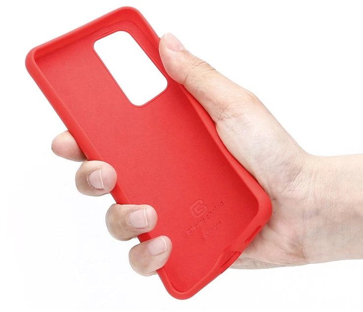 Crong Color Cover - Flexible dėklas skirtas Huawei P40 Raudona