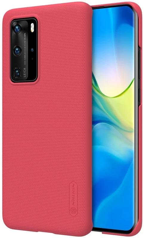 Nillkin Super Frosted Shield - dėklas skirtas Huawei P40 Pro Bright Raudona