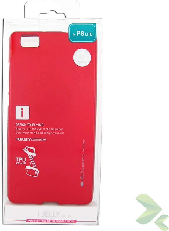 Mercury I-Jelly - dėklas skirtas Huawei P8 Lite Raudona