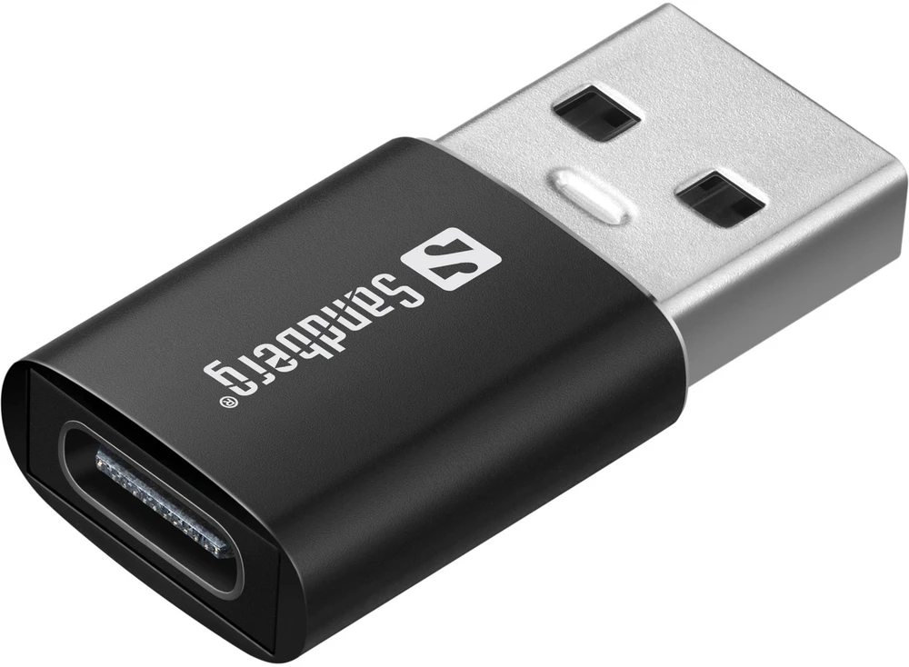 Ausinės „Sandberg“ USB-C/A įdėta ausinė su „Line-Mic“.