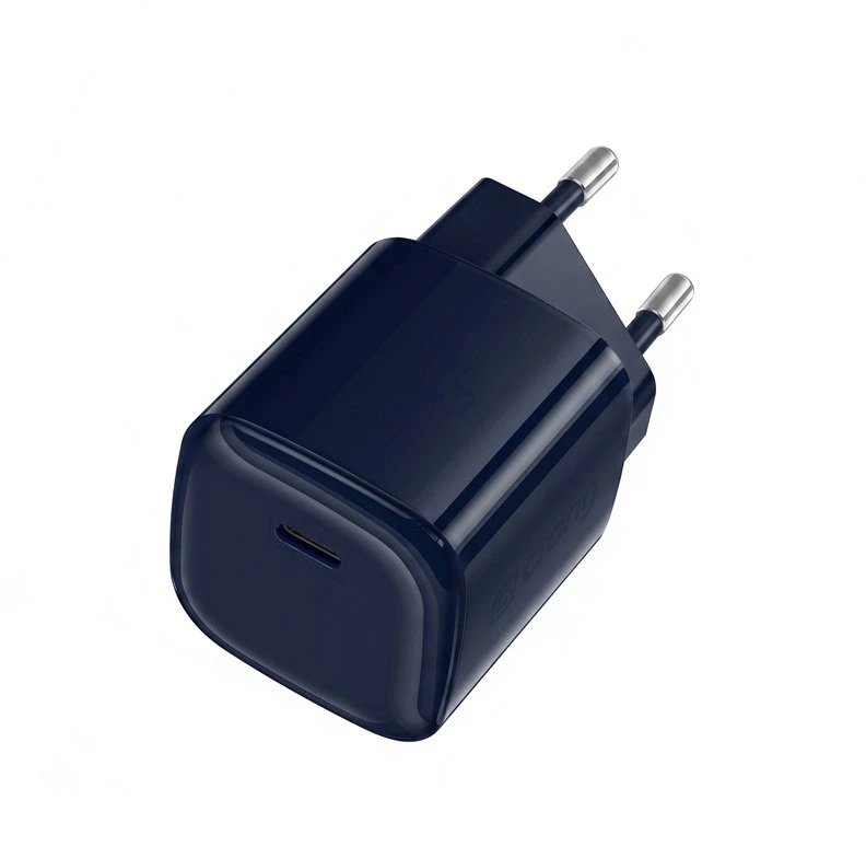 Dėklas Įkroviklis USB-C 40 W Crong NEO GaN, tamsiai mėlynas