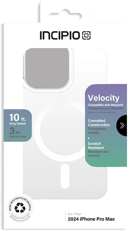 Incipio Velocity MagSafe - dėklas Apple iPhone 16 Pro Max Clear