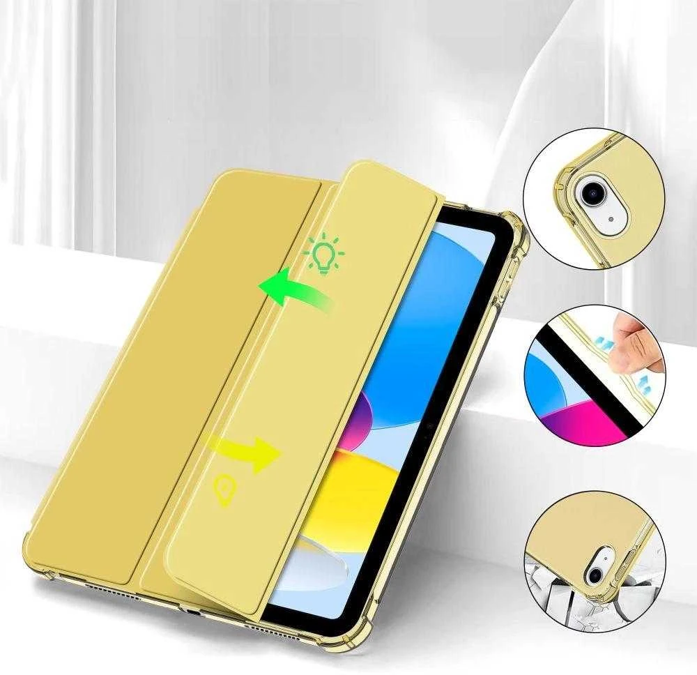 Tech-Protect SC Pen Hybrid Apple iPad 10 / 2022 / 11” 11 / 2025 – Geltona – dėklas planšetei skaidrus