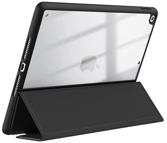 Crong PrimeFolio - dėklas skirtas iPad 10.2” (2021-2019) with stand and Apple Pieštukas charging (Juodas)