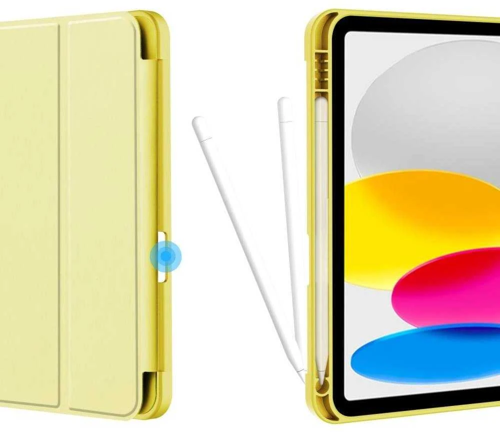 Tech-Protect SC Pen Apple iPad 10.9” 10 / 2022 / 11” 11 / 2025 – dėklas planšetiniam kompiuteriui geltonos spalvos