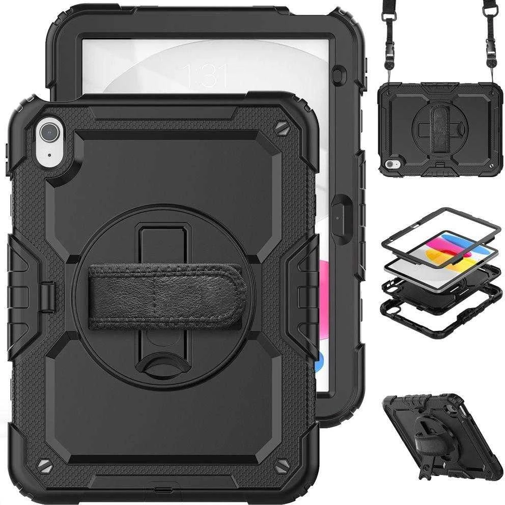 Tech-Protect Solid360 Apple iPad 10.9” 10 / 2022 / 11” 11 / 2025 – dėklas planšetiniam kompiuteriui juodos spalvos