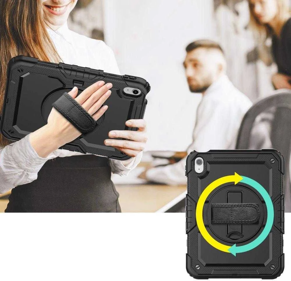 Tech-Protect Solid360 Apple iPad 10.9” 10 / 2022 / 11” 11 / 2025 – dėklas planšetiniam kompiuteriui juodos spalvos