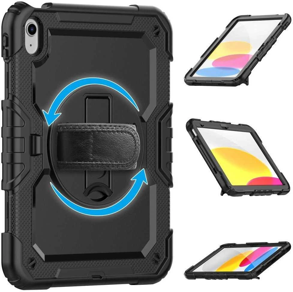 Tech-Protect Solid360 Apple iPad 10.9” 10 / 2022 / 11” 11 / 2025 – dėklas planšetiniam kompiuteriui juodos spalvos