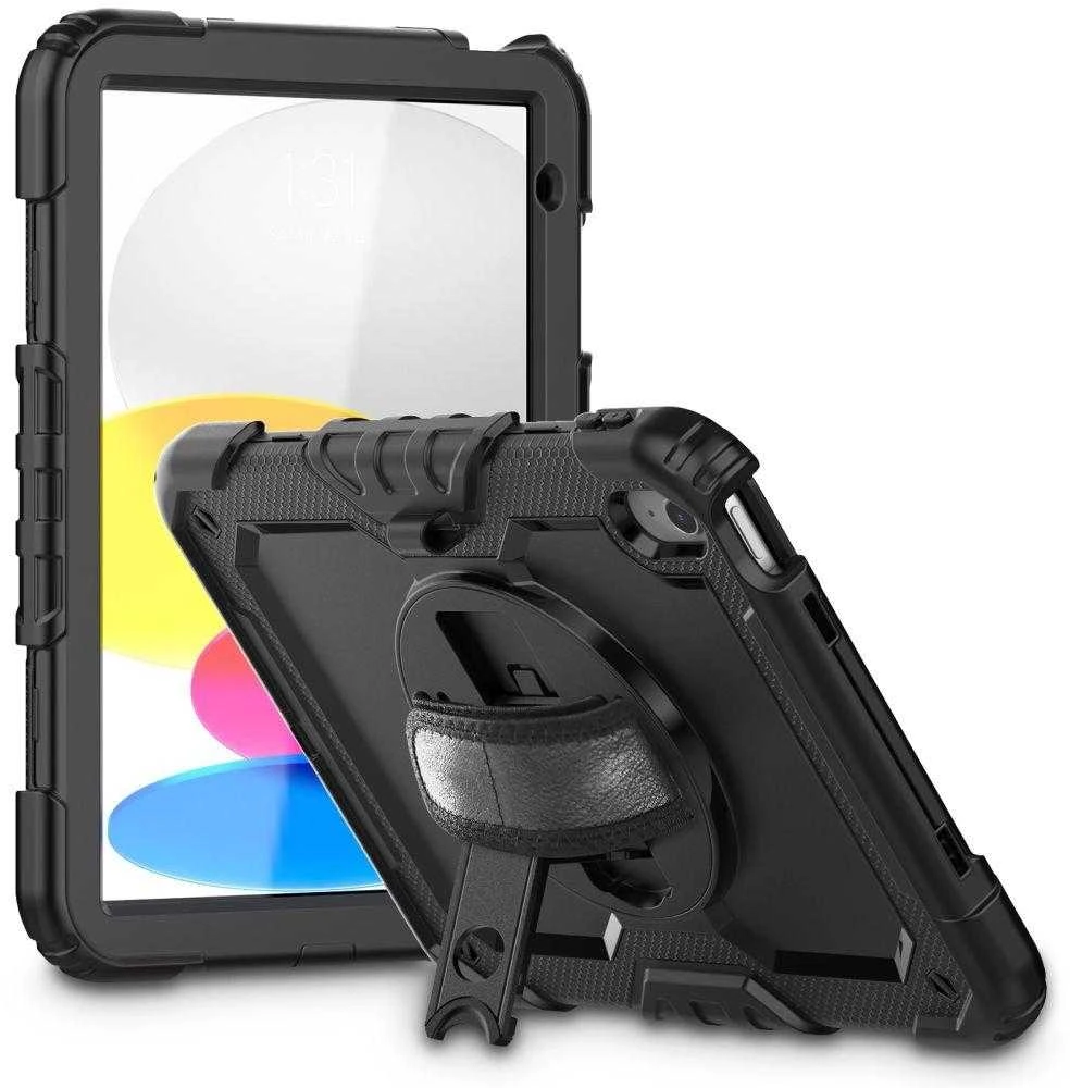 Tech-Protect Solid360 Apple iPad 10.9” 10 / 2022 / 11” 11 / 2025 – dėklas planšetiniam kompiuteriui juodos spalvos