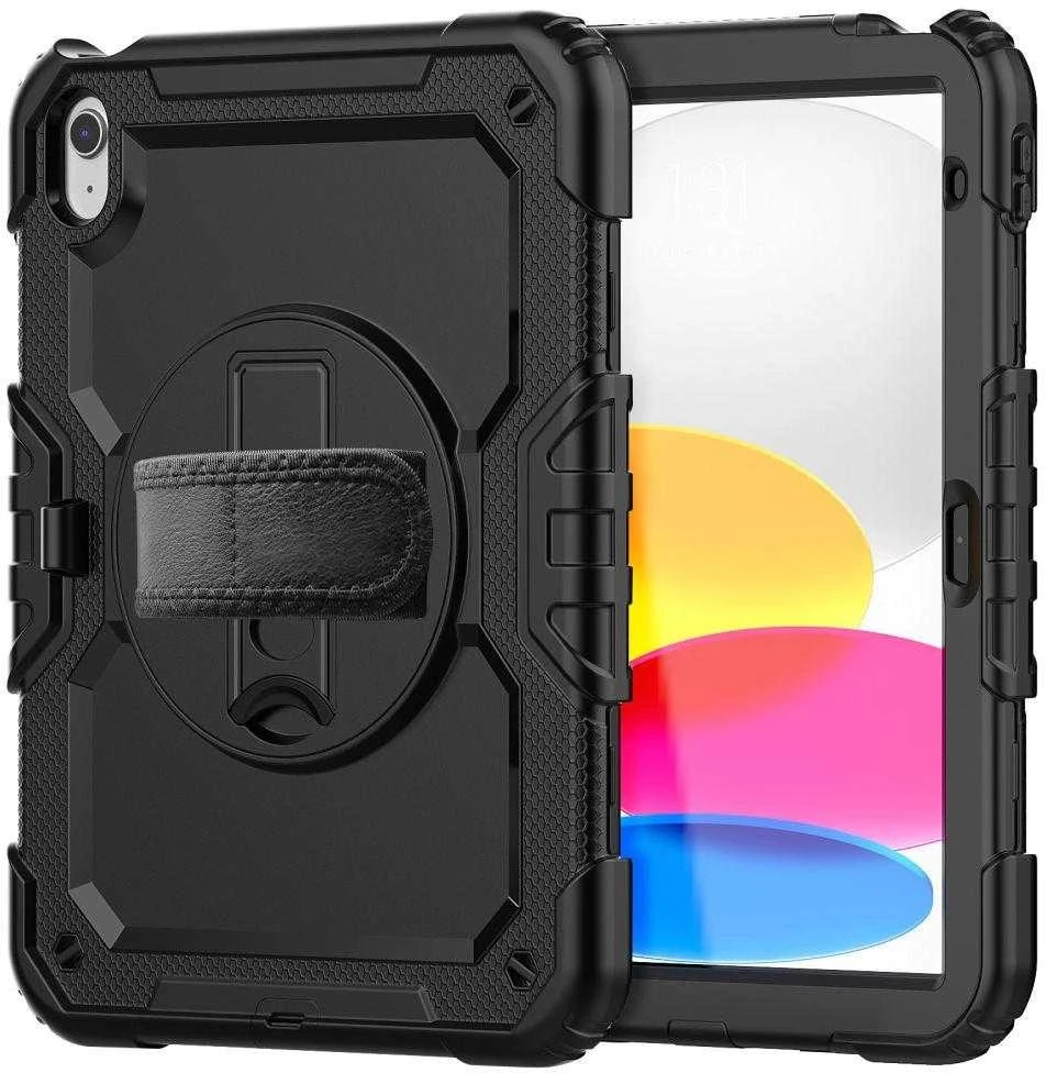 Tech-Protect Solid360 Apple iPad 10.9” 10 / 2022 / 11” 11 / 2025 – dėklas planšetiniam kompiuteriui juodos spalvos