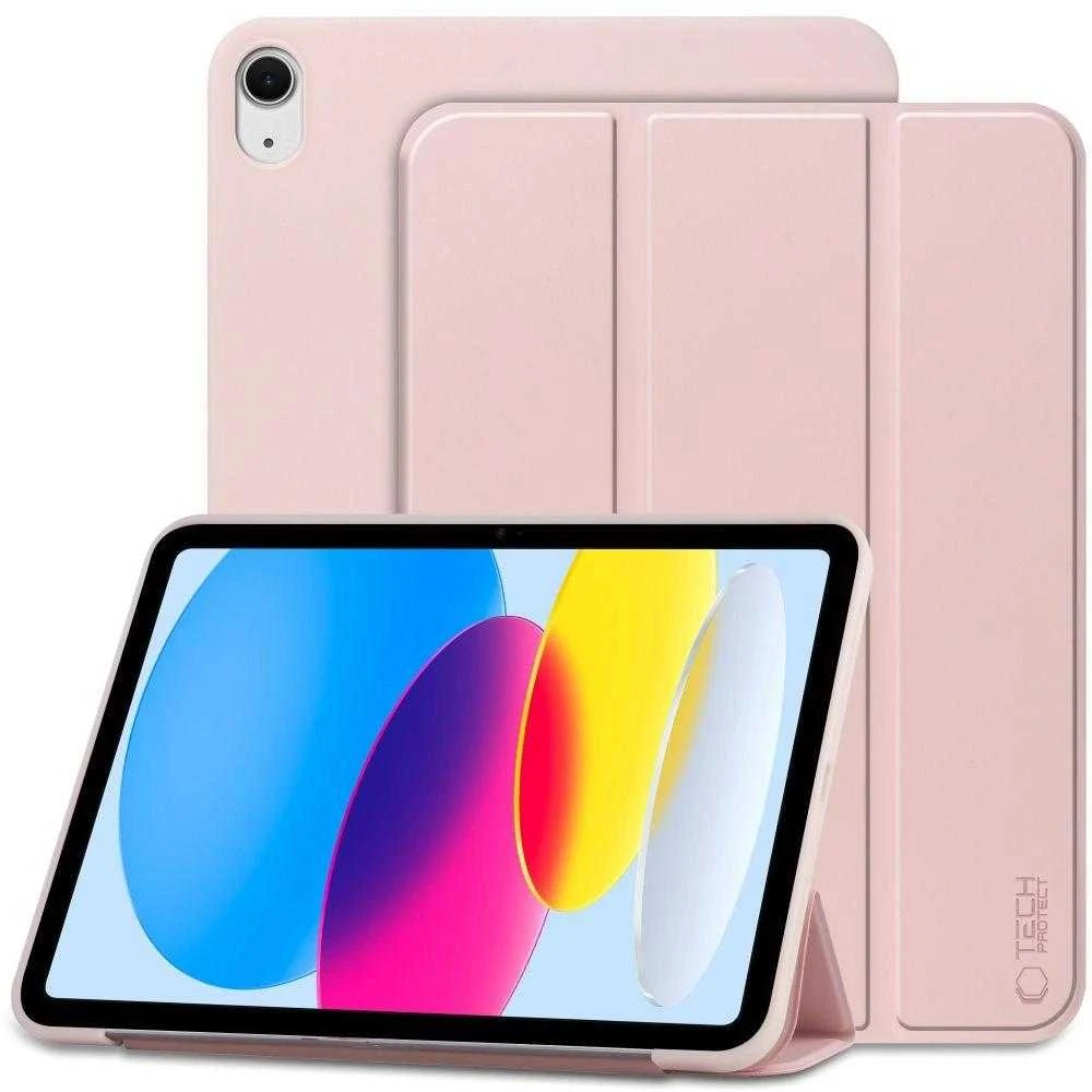 Tech-Protect SmartCase iPad 10.9” 10 / 2022 / 11” 11 / 2025 – dėklas planšetiniam kompiuteriui rožinės spalvos